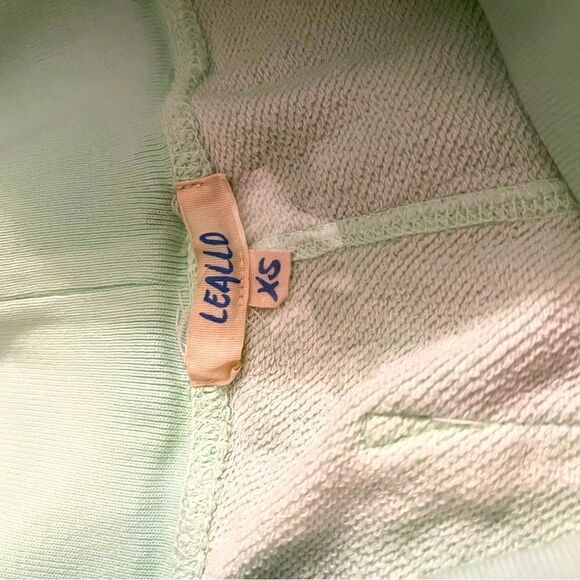 Leallo Green Jogger Sweatpants Distressed Light Pink Shade sz XS SEE DISCLOSURE - Picture 9 of 16